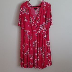Torrid flowered wrap dress